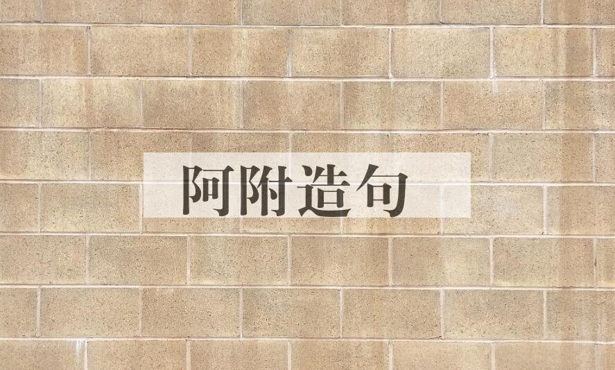 用阿附造句