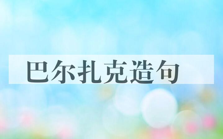 用巴尔扎克造句