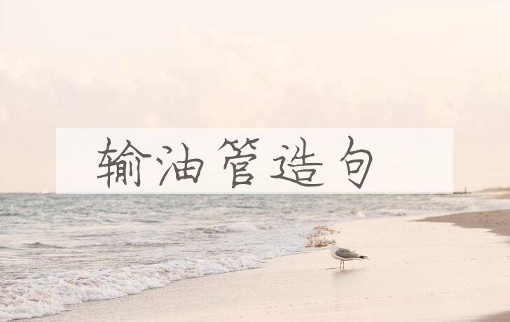 用输油管造句