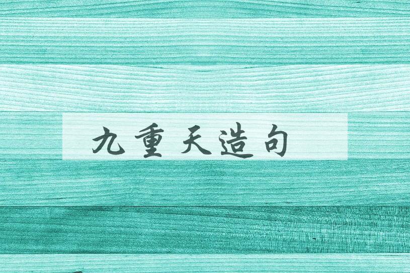 用九重天造句