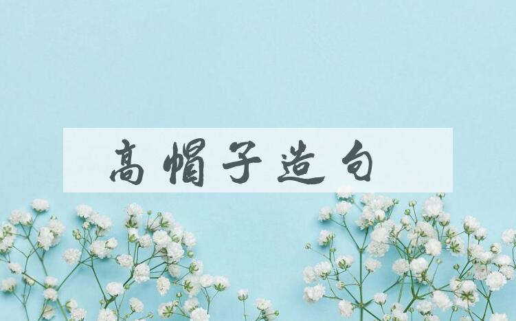 用高帽子造句