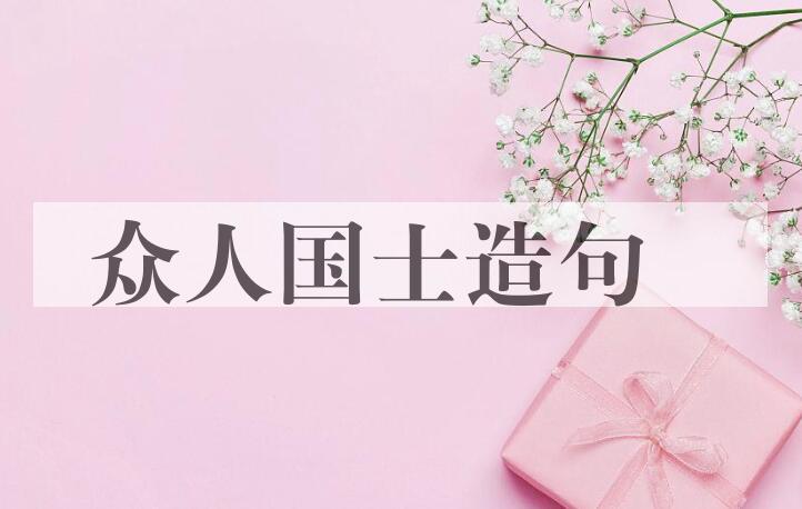 用众人国士造句