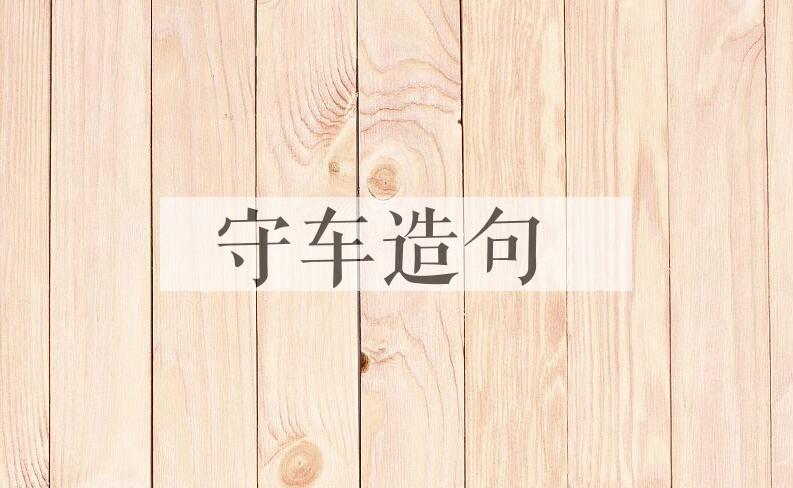 用守车造句