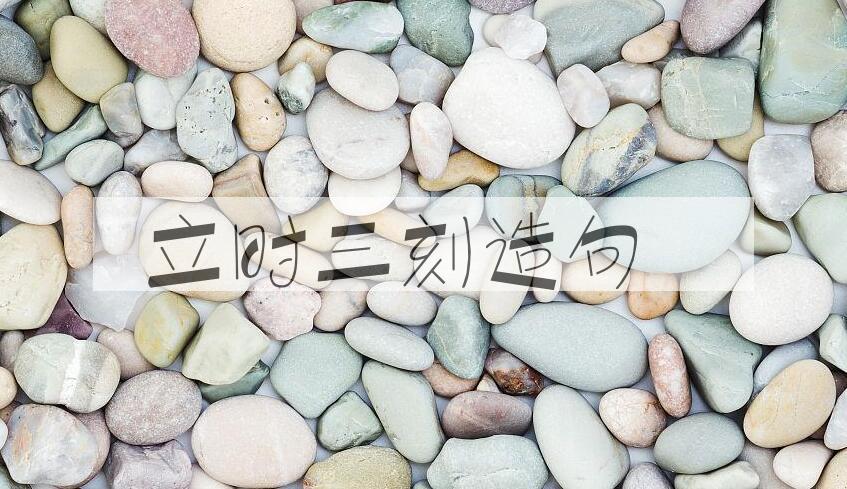 用立时三刻造句