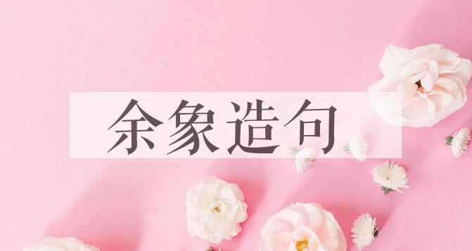 用余象造句