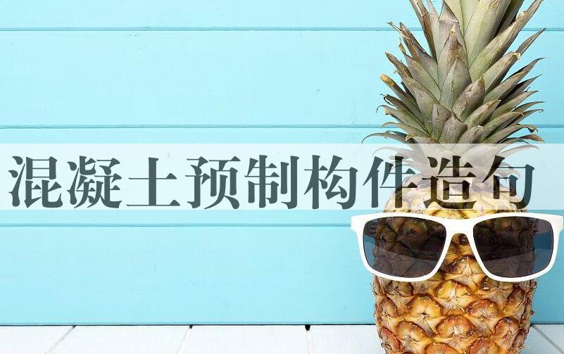 用混凝土预制构件造句