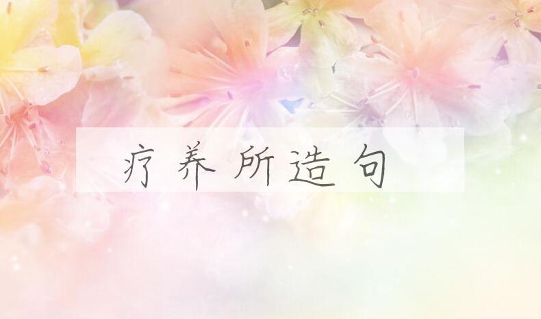 用疗养所造句