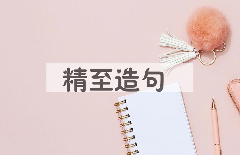 用精至造句