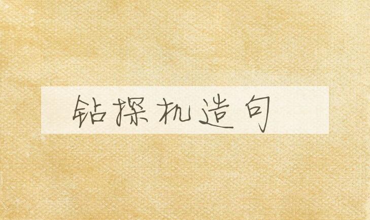 用钻探机造句