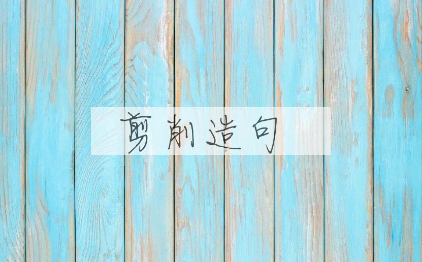 用剪削造句