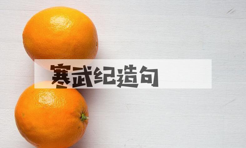 用寒武纪造句