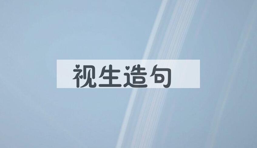 用视生造句