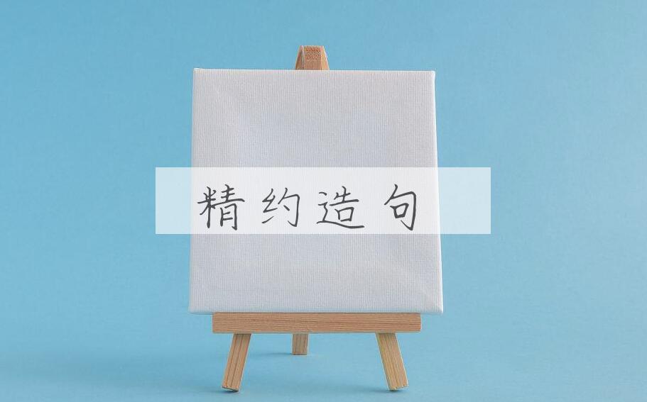 用精约造句