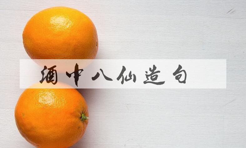 用酒中八仙造句