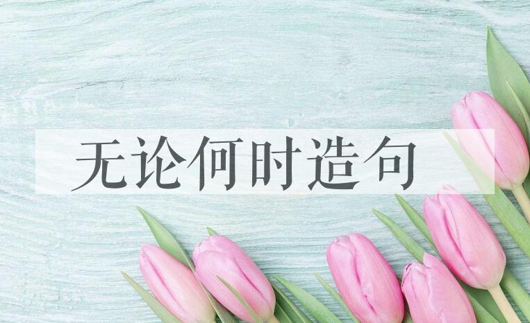 用无论何时造句