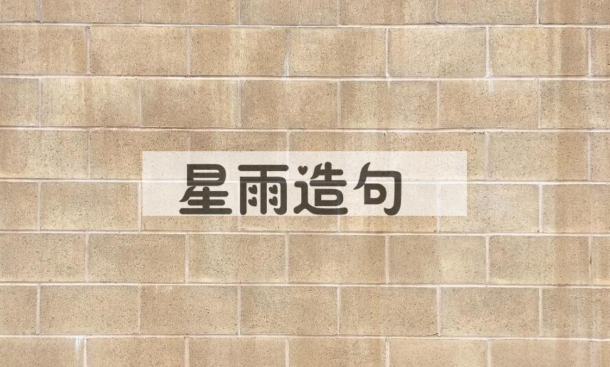 用星雨造句