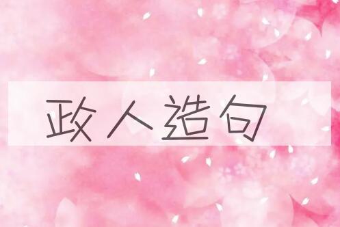 用政人造句