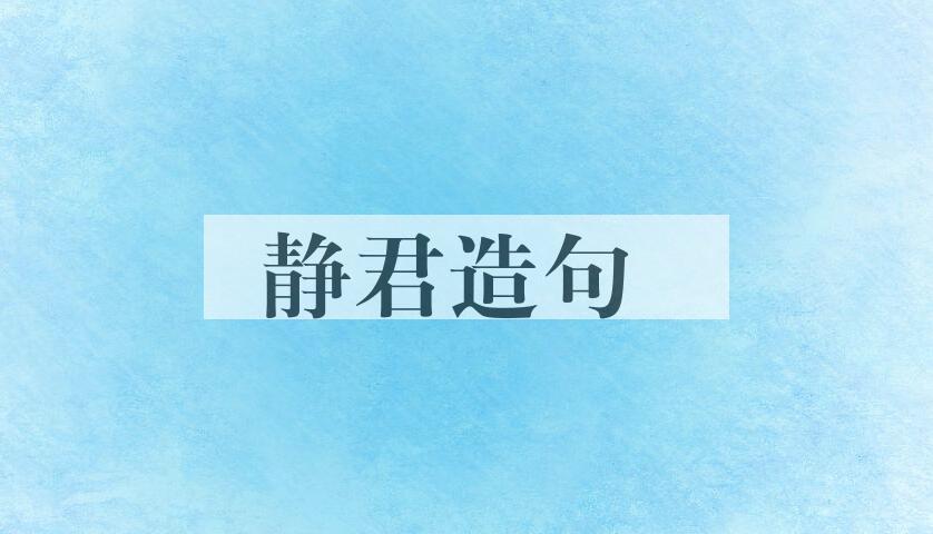 用静君造句