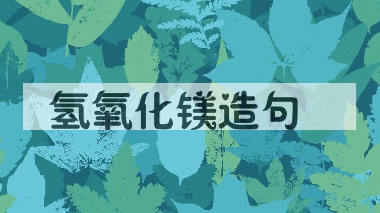 用氢氧化镁造句