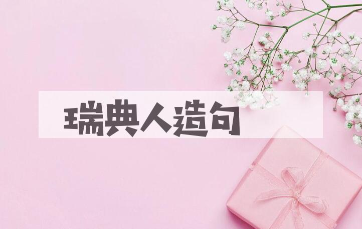 用瑞典人造句