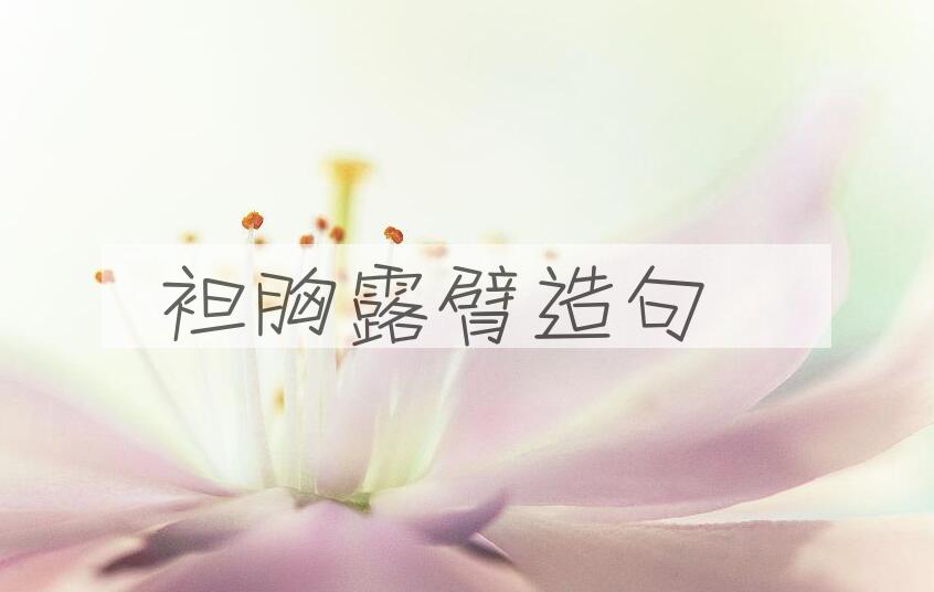 用袒胸露臂造句