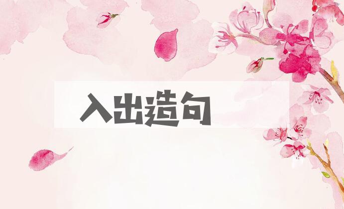 用入出造句