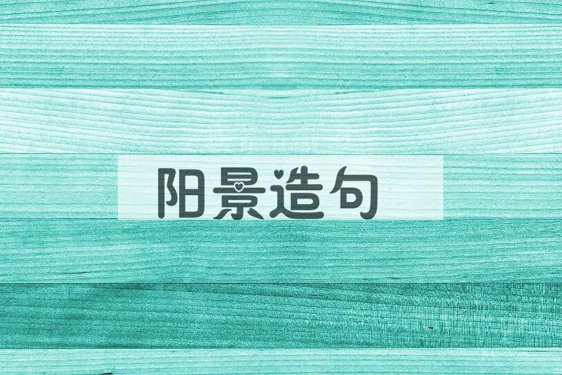 用阳景造句