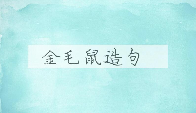 用金毛鼠造句