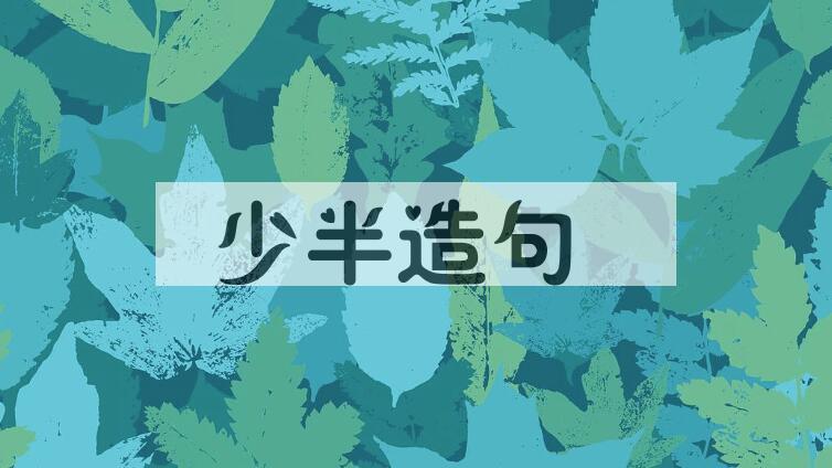 用少半造句