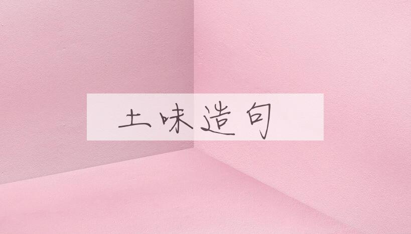 用土味造句