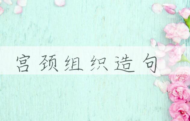 用宫颈组织造句