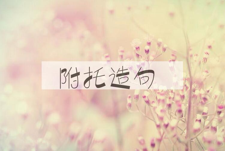 用附托造句