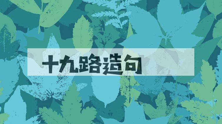 用十九路造句