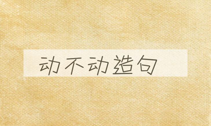 用动不动造句