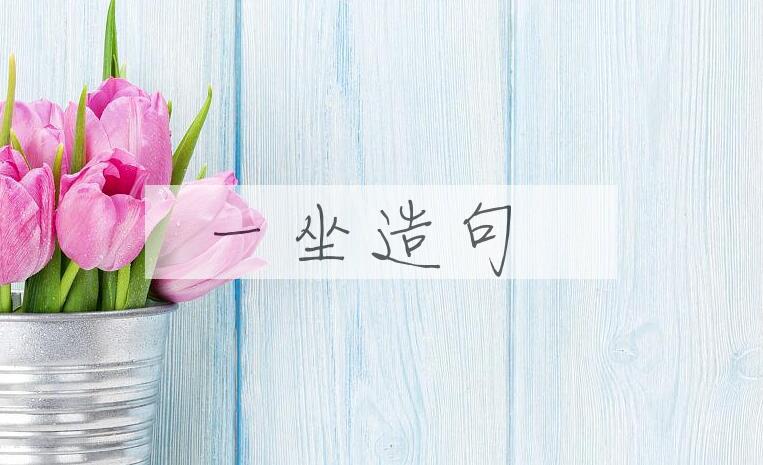 用一坐造句
