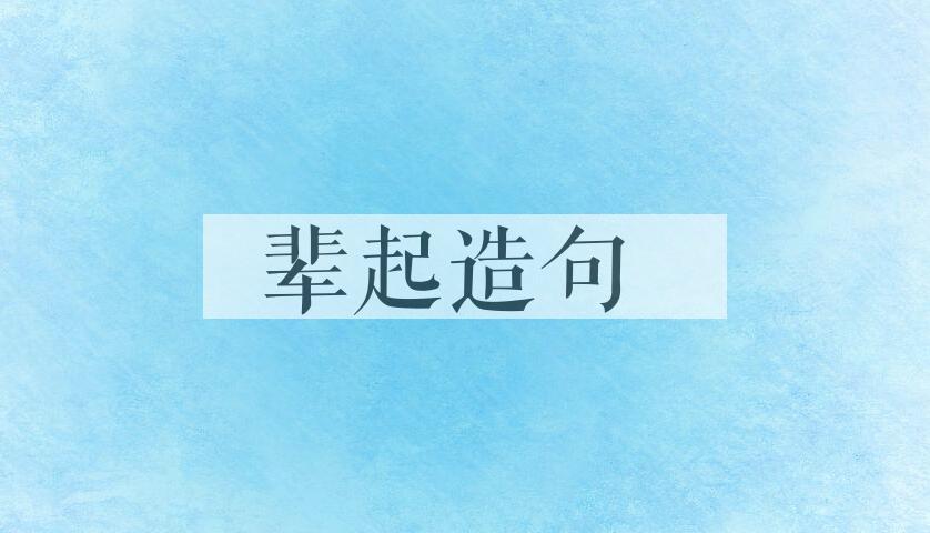 用辈起造句