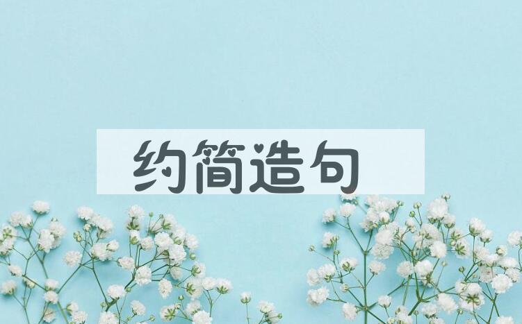 用约简造句