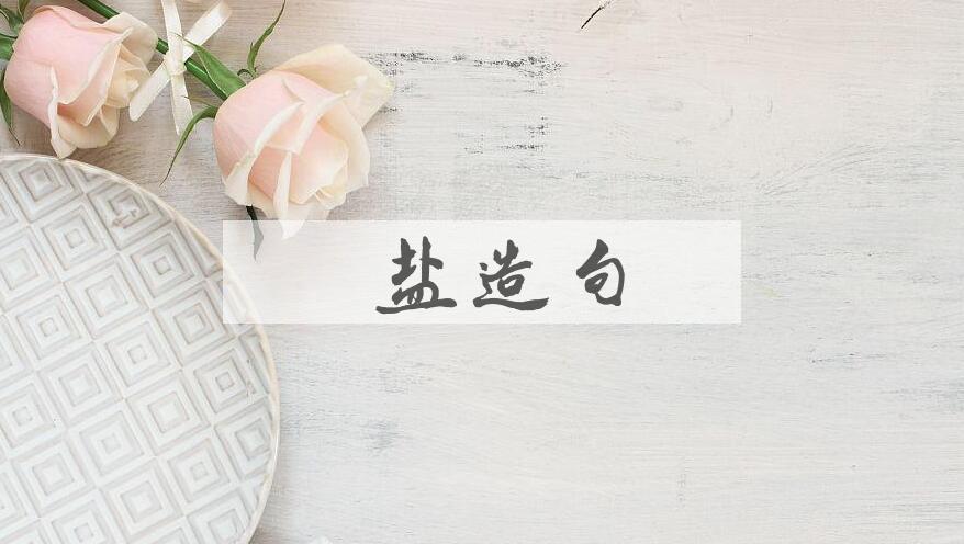 用末盐造句