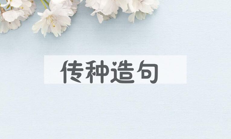 用传种造句