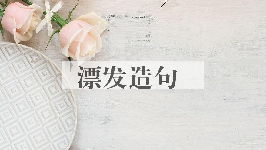 用漂发造句