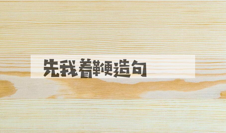 用先我着鞭造句