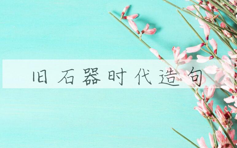 用旧石器时代造句