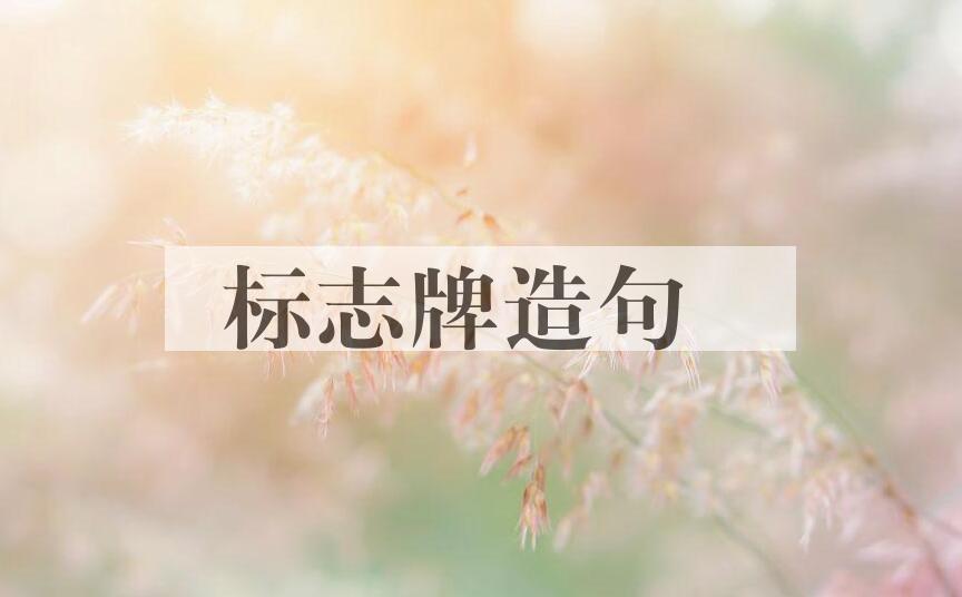用标志牌造句
