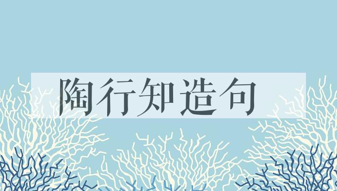 用陶行知造句