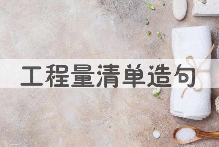 用工程量清单造句
