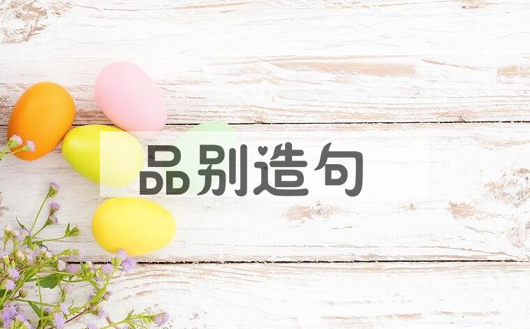 用品别造句