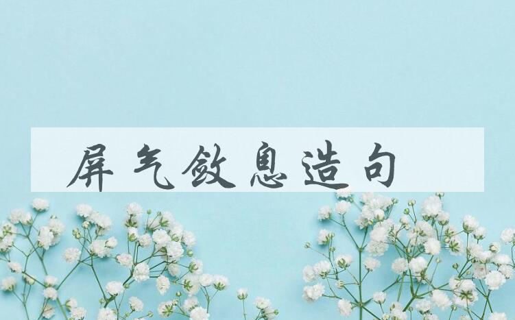 用屏气敛息造句