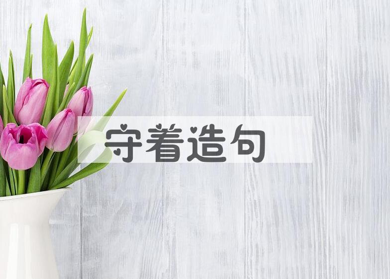 用守着造句
