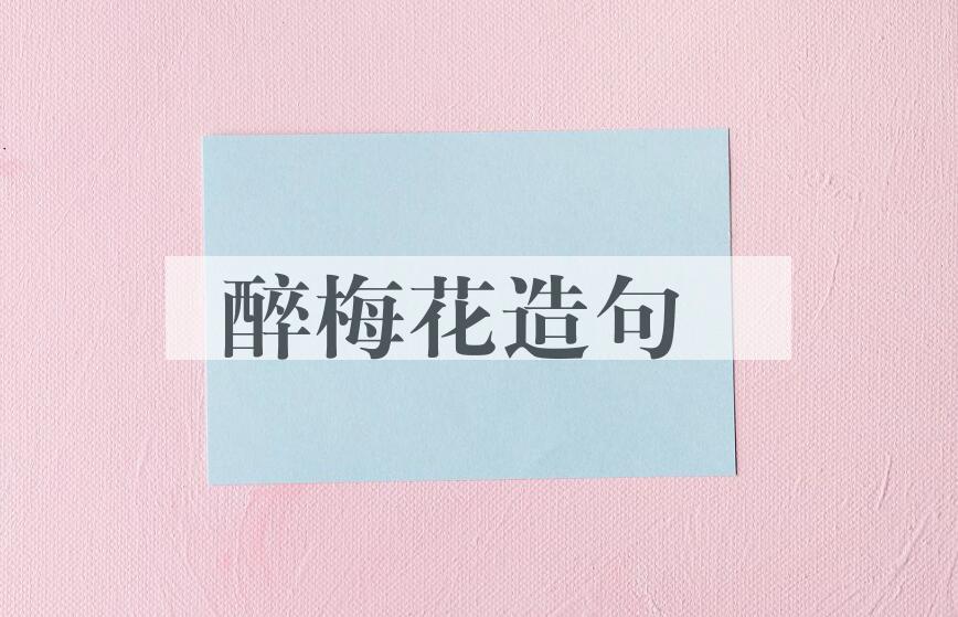 用醉梅花造句
