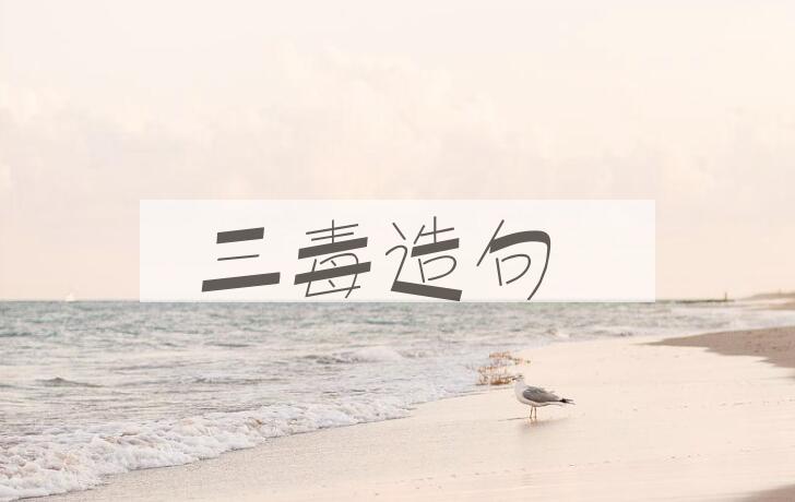 用三毒造句